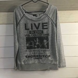 LIVE on stage vintage concert Tshirt 1991 shoreditch london long sleeve